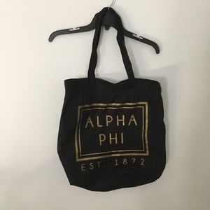 Alpha Phi tote bag
